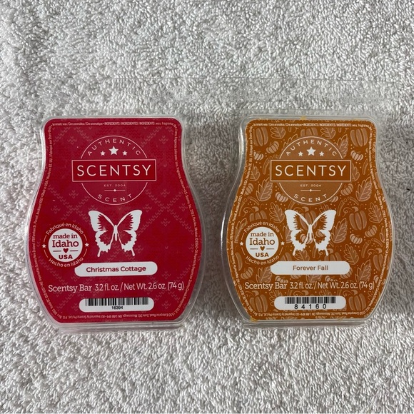 Scentsy Christmas Cottage & Forever Fall Scent Bars - Picture 1 of 6